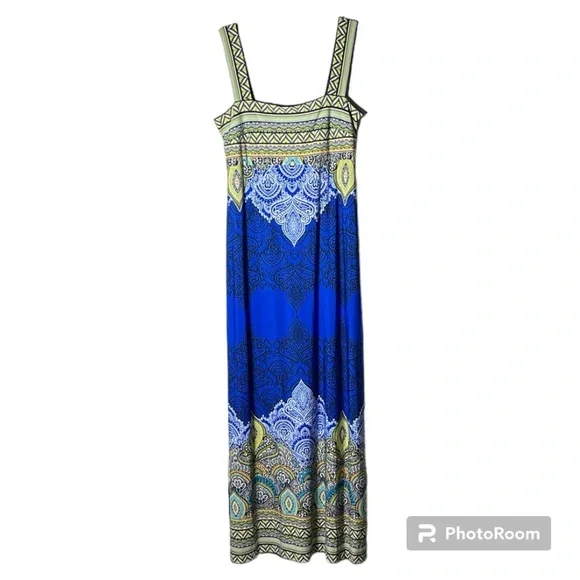 knee length dresses for ladies Ombre Sunset Maxi Dress Large main image 1